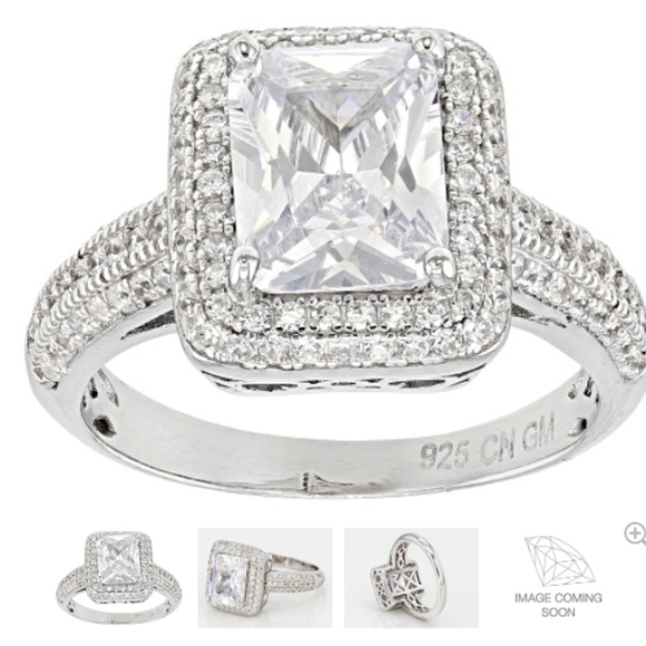 Bella Luce Jewelry - white CZ ring  5.59 CTW   .925 Sterling SZ 10